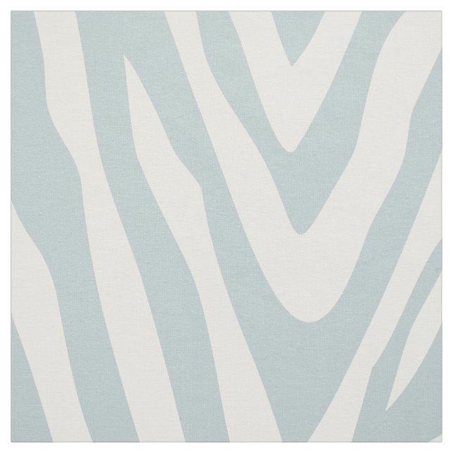 Tissu Cloud Blue Zebra Imprimer Grande échelle (Échantillon)