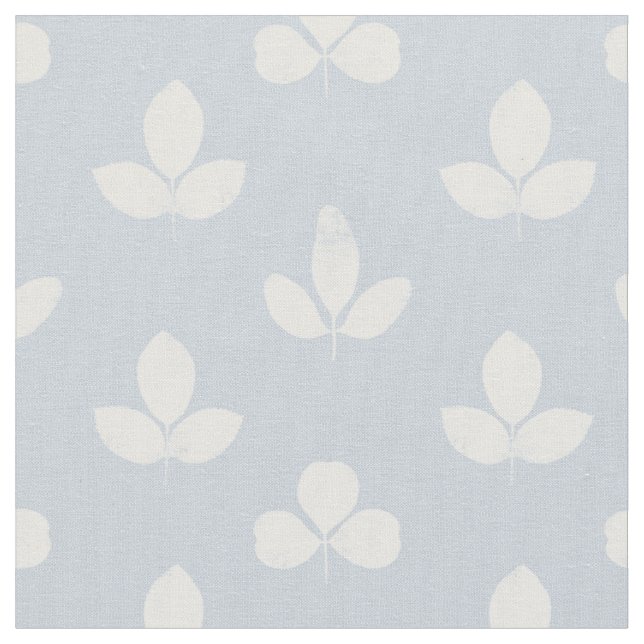 Tissu Clover blanc sur bleu pâle (Fermer)