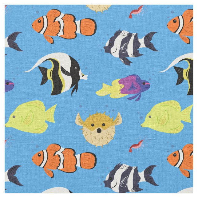 Tissu Clownfish et amis (Fermer)