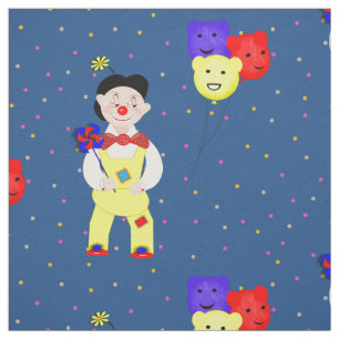 Tissu Clowns Funny mignon Enfants Cirque Thème Coloré