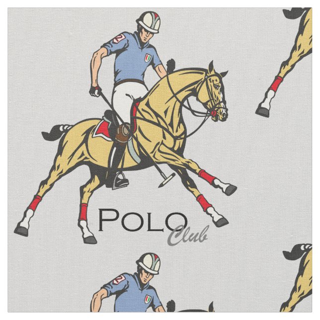 Tissu club de polo équestre (Fermer)