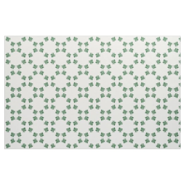 Tissu - Clusters de Feuilles Holly et de baies (Fat Quarter)