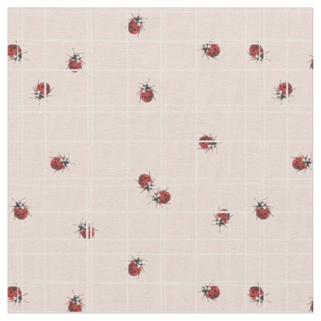 Tissu Coccinelle  (Fermer)