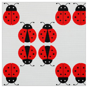 Tissu Coccinelles de bonne chance