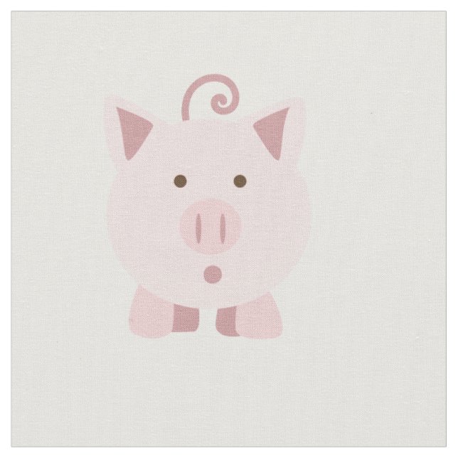 Tissu Cochon mignon surpris (Fermer)