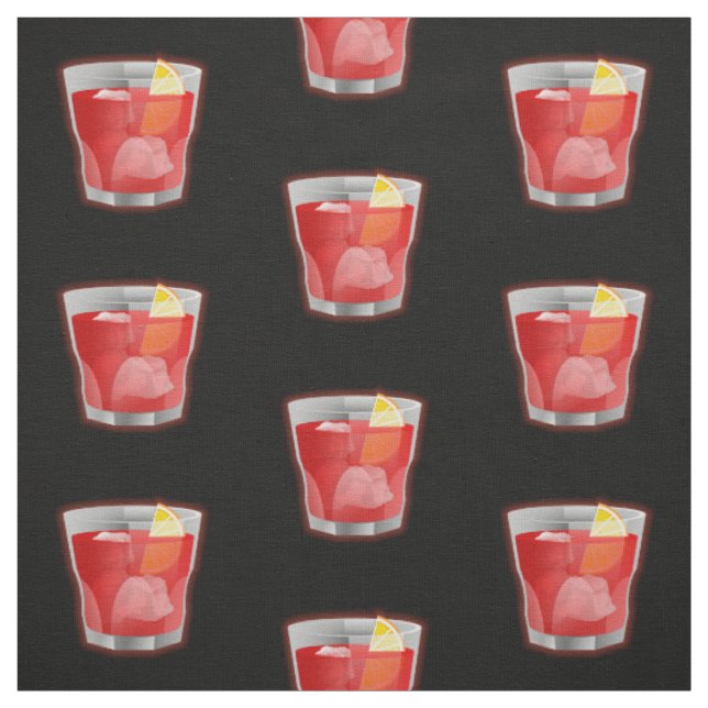 Tissu Cocktail Negroni (Échantillon)