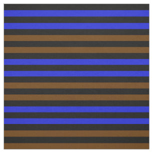 Tissu Coco brun, Royal Bleu, point noir de minuit