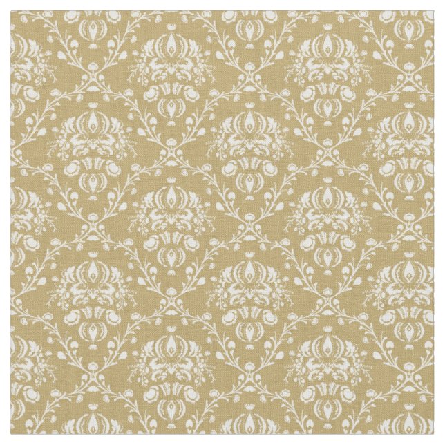 Tissu Cocoa and Cream Damask (Fermer)