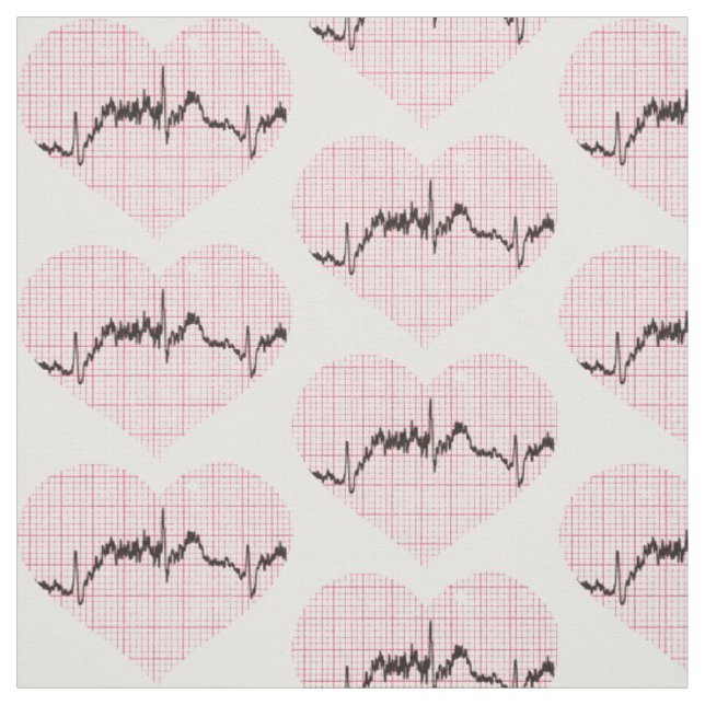 Tissu Coeur Beat VII (Échantillon)