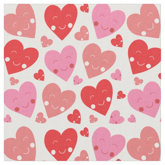 Tissu Coeur d'amour (Fermer)