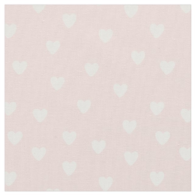 Tissu Coeur rose doux personnalisé (Fermer)