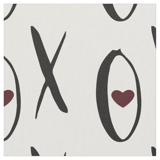 Tissu Coeur XOXO (Fermer)