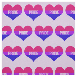 Tissu Coeurs bisexuels d'amour de fierté