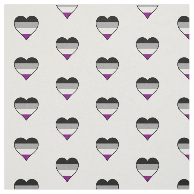 Tissu Coeurs de fierté de l'homosexualité (Échantillon)