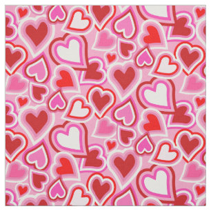 Tissu Coeurs de mixage Valentine
