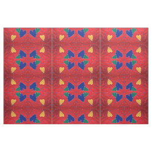 Tissu Coeurs dorés