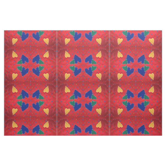 Tissu Coeurs dorés (Fat Quarter)