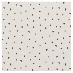 Tissu Coeurs noirs minuscules sur la lumière