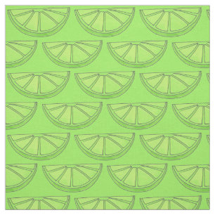 Tissu Coies de tranche de citron vert