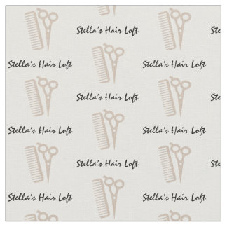 Tissu Coiffeur personnalisé Tan Scissor Comb