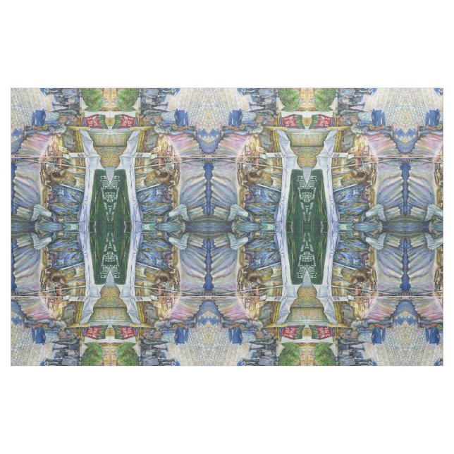 Tissu Coin de Flying Pig Farm et Wine a Bit. (Fat Quarter)