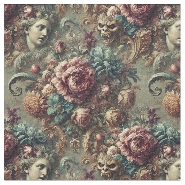 Tissu Colère affectueuse - Carrelage classique victorien (Fermer)