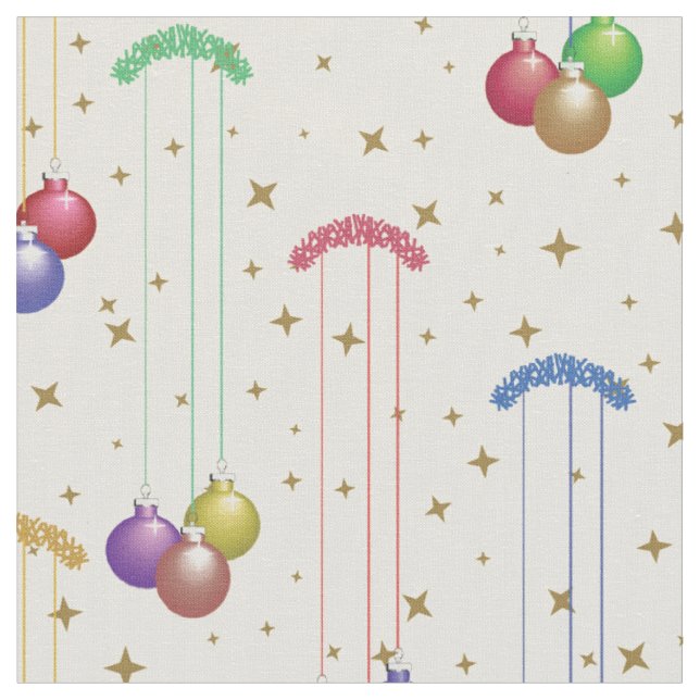 Tissu Colful Christmas Balls (Fermer)