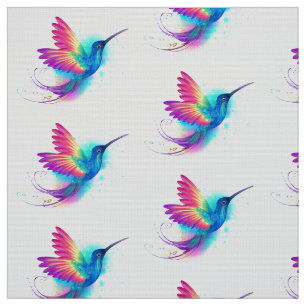 Tissu Colibri arc-en-ciel exotique