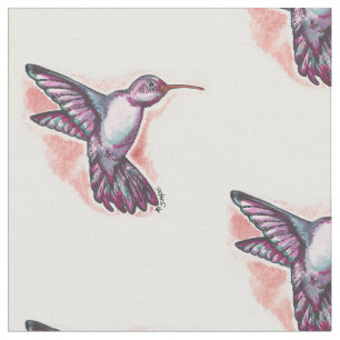 Tissu Colibri d'aquarelle