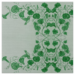 Tissu Colibri vert de mars