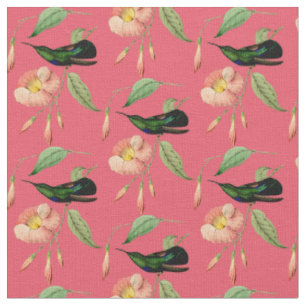 Tissu Colibri vert vintage