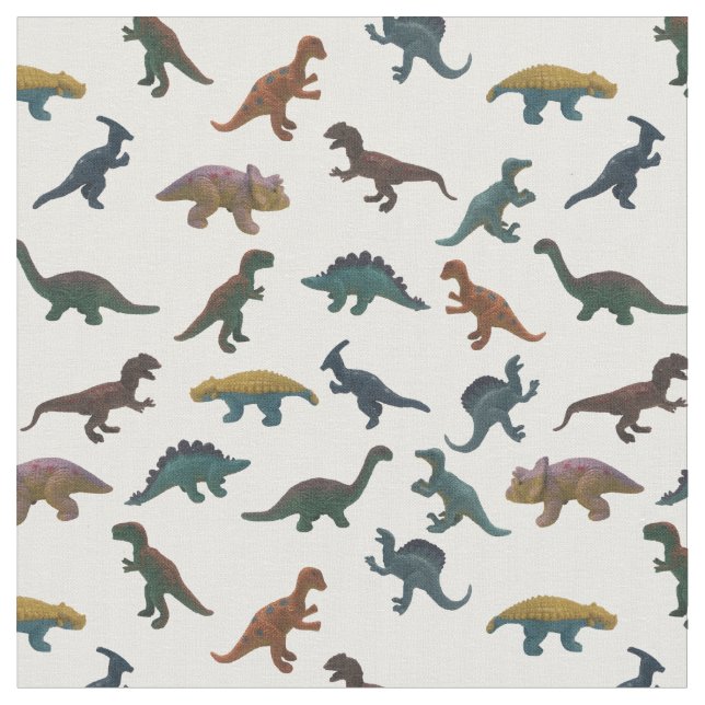Tissu Collage de dinosaures en plastique (Fermer)