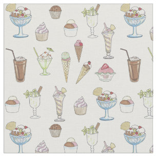 Tissu Collage de parfait de crème glacée