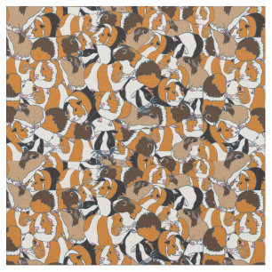 Tissu Collage de pinceaux de Guinée illustrations à moti