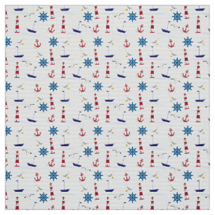 Tissu Collage nautique