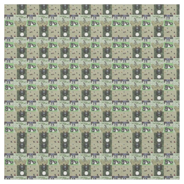 Tissu Collage Photo De Cinq Boules De Pelouse, (Fermer)