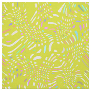 Tissu Collection Jaune et Lavendar - Squiggles & Dots