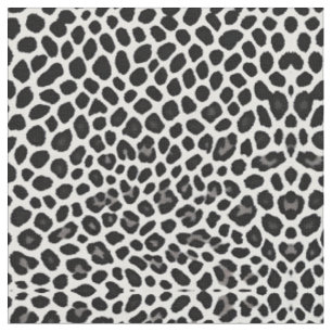 Tissu Collection Luxe White Leopard Elégante