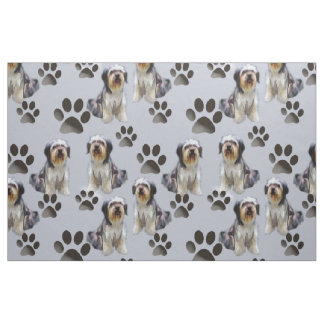 Tissu Collie barrée Toile sans fil