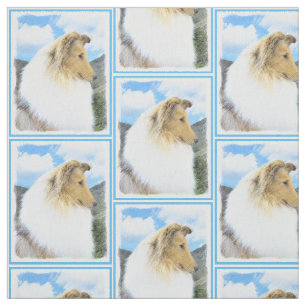 Tissu Collie dans les montagnes (Rough) Peinture - Dog A