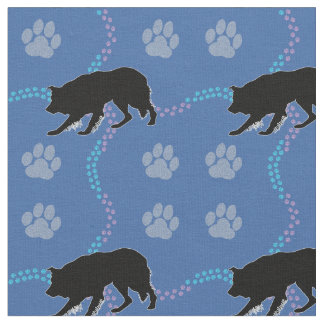 Tissu Collie de bordure d'ombre