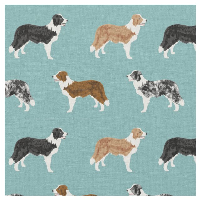 Tissu collier frontalier chiens animaux de compagnie ble (Fermer)