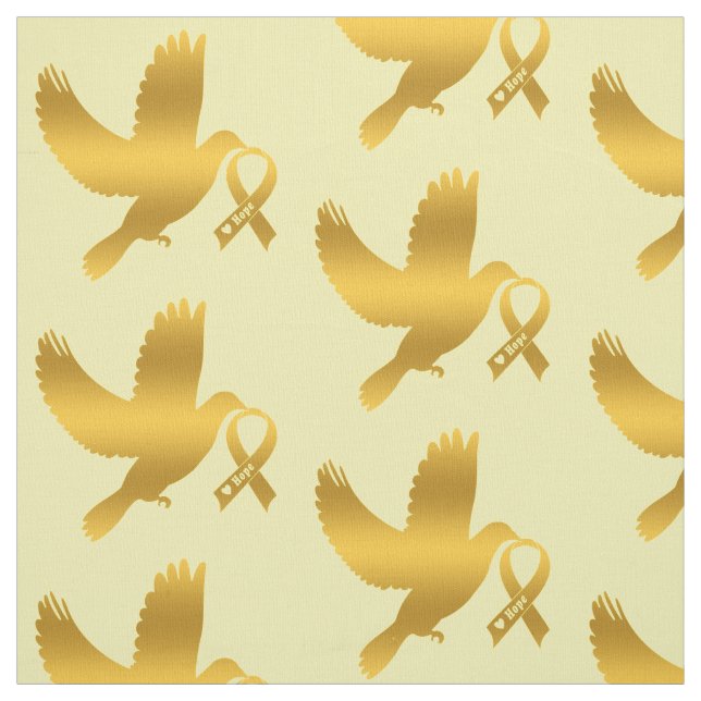 Tissu Colombe de ruban de conscience de Cancer d'enfance (Échantillon)