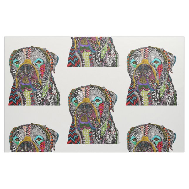 Tissu coloré Bullmastiff (Fat Quarter)