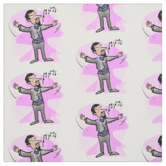 Tissu coloré de chanteur masculin d'opéra de bande