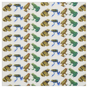 Tissu coloré de grenouilles de flèche de dard de