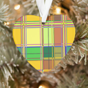 Tissu coloré des Caraïbes Madras Tartan