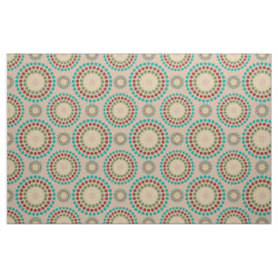 Tissu Coloré Pastel Tones Cercles Motif géométrique