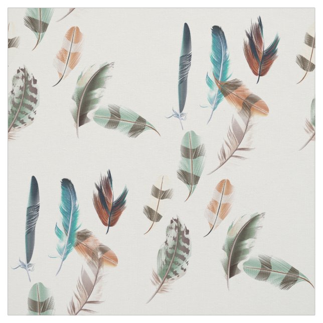 Tissu Colored feathers (Échantillon)