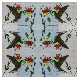 Tissu Columbine Hummingbird